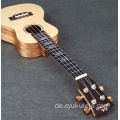 Schallloch auf eingelegter Ukulele aus Twillholz